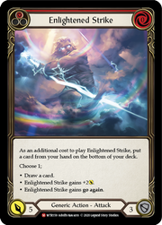 Enlightened Strike [WTR159] Unlimited Edition Rainbow Foil Flesh And Blood Single Flesh And Blood   