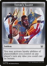 First Mate Ragavan // Teferi's Talent Emblem Double-Sided Token [Tokens] March of the Machine Commander Tokens MTG Single Magic: The Gathering