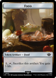Orc Army (0019) // Food (0023) Double-Sided Token (Surge Foil) [The Lord of the Rings: Tales of Middle-Earth Tokens] MTG Single Magic: The Gathering   