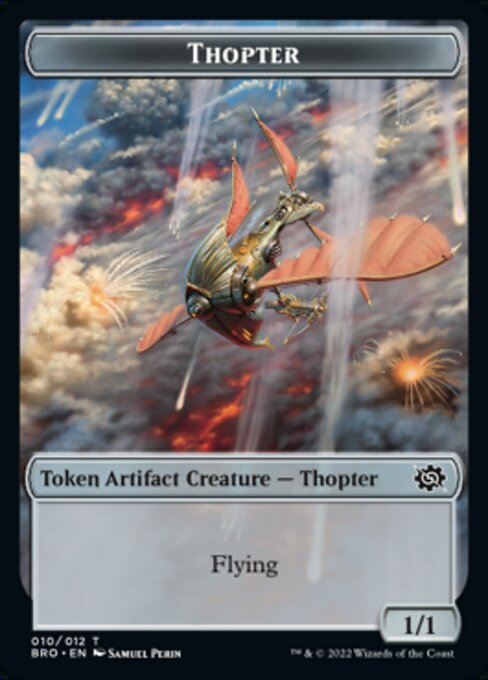 Powerstone // Thopter Double-Sided Token [Tokens] The Brothers' War Tokens MTG Single Magic: The Gathering