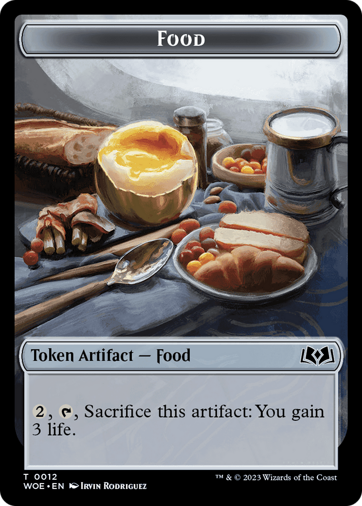 Nightmare // Food (0012) Double-Sided Token [Tokens] Wilds of Eldraine Tokens MTG Single Magic: The Gathering