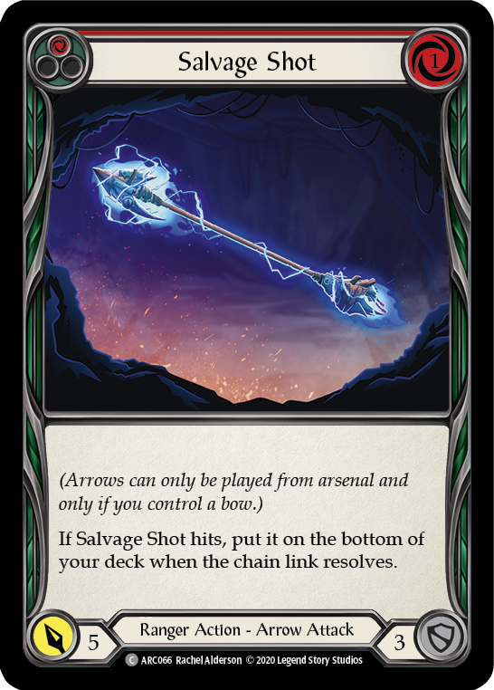 Salvage Shot (Red) [ARC066] Unlimited Edition Normal Flesh And Blood Single Flesh And Blood   