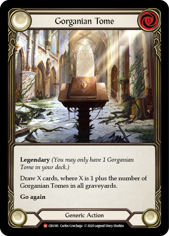 Gorganian Tome [CRU181] 1st Edition Normal Flesh And Blood Single Flesh And Blood   