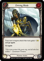 Driving Blade (Yellow) [WTR145] Unlimited Edition Normal Flesh And Blood Single Flesh And Blood   
