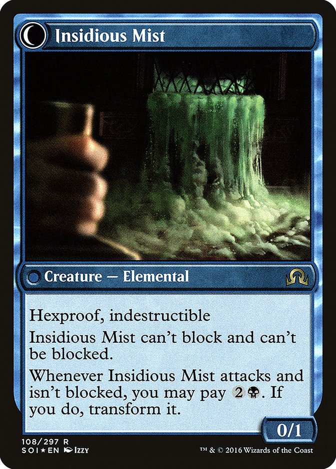 Elusive Tormentor // Insidious Mist [Shadows over Innistrad Prerelease Promos] MTG Single Magic: The Gathering   