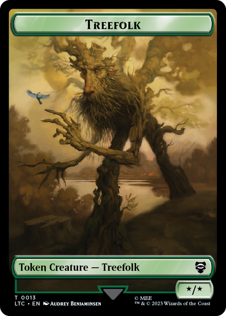 Treefolk // Food Token [The Lord of the Rings: Tales of Middle-Earth Commander Tokens] MTG Single Magic: The Gathering   