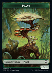 Plant // Beast Double-Sided Token [Streets of New Capenna Commander Tokens] MTG Single Magic: The Gathering   