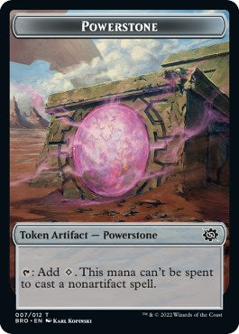 Faerie // Powerstone Double-Sided Token [Tokens] The Brothers' War Commander Tokens MTG Single Magic: The Gathering
