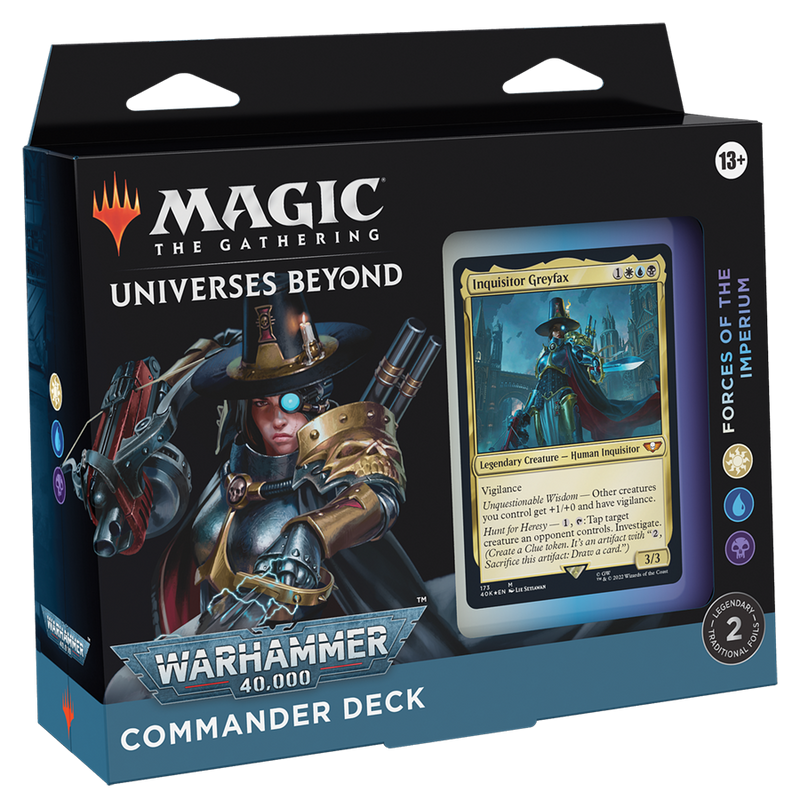 MTG Warhammer 40,000 Commander Deck - Forces of the Imperium MTG Sealed Magic: The Gathering   