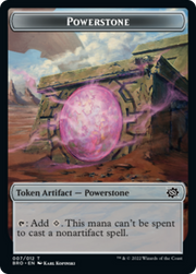 Copy // Powerstone Double-Sided Token [Tokens] The Brothers' War Commander Tokens MTG Single Magic: The Gathering