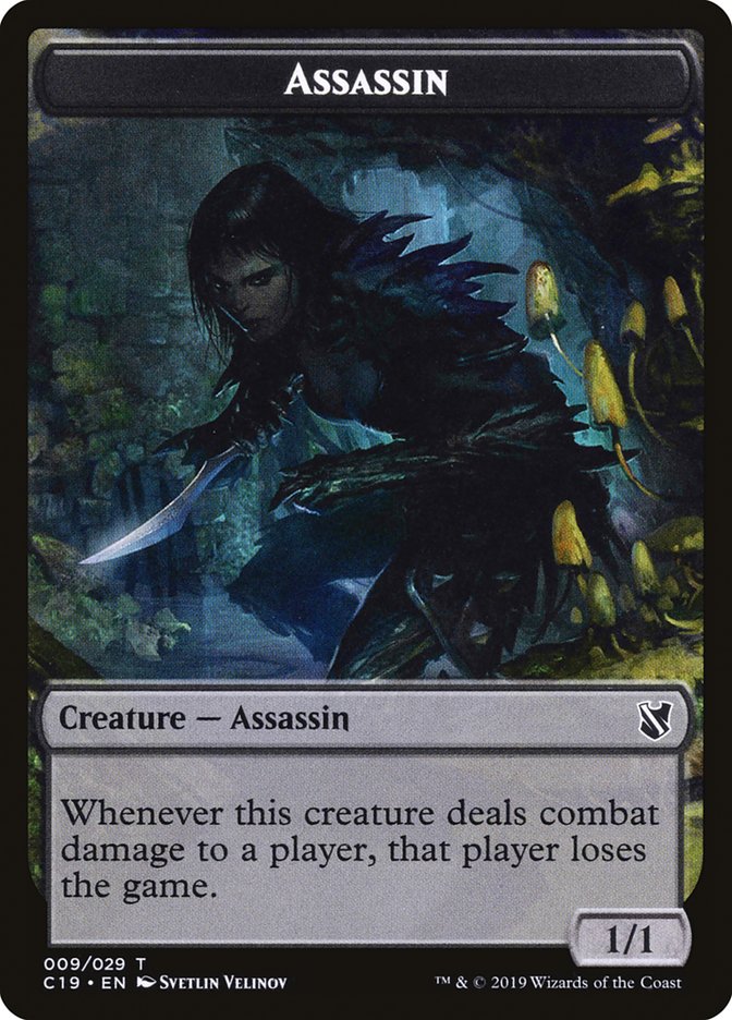 Assassin Token [Tokens] Commander 2019 Tokens MTG Single Magic: The Gathering