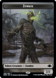Zombie // Marit Lage Double-Sided Token [Tokens] Dominaria Remastered Tokens MTG Single Magic: The Gathering