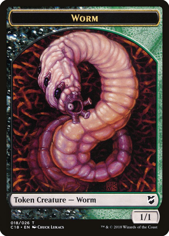 Worm Token [Tokens] Commander 2018 Tokens MTG Single Magic: The Gathering