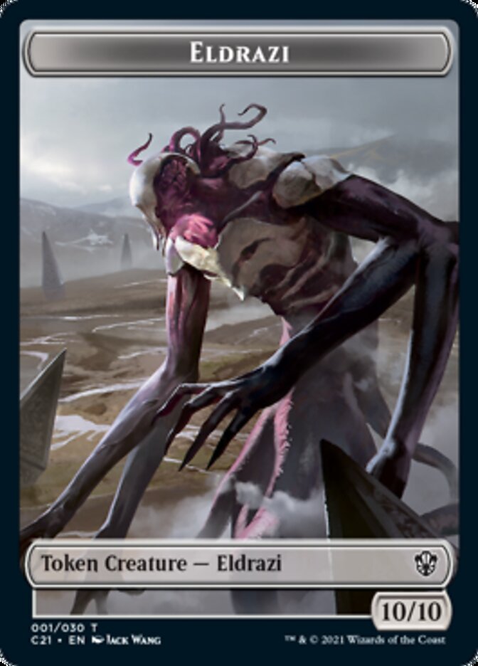 Eldrazi // Champion of Wits Double-Sided Token [Tokens] Commander 2021 Tokens MTG Single Magic: The Gathering