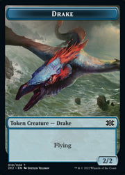 Drake // Soldier Double-Sided Token [Tokens] Double Masters 2022 Tokens MTG Single Magic: The Gathering
