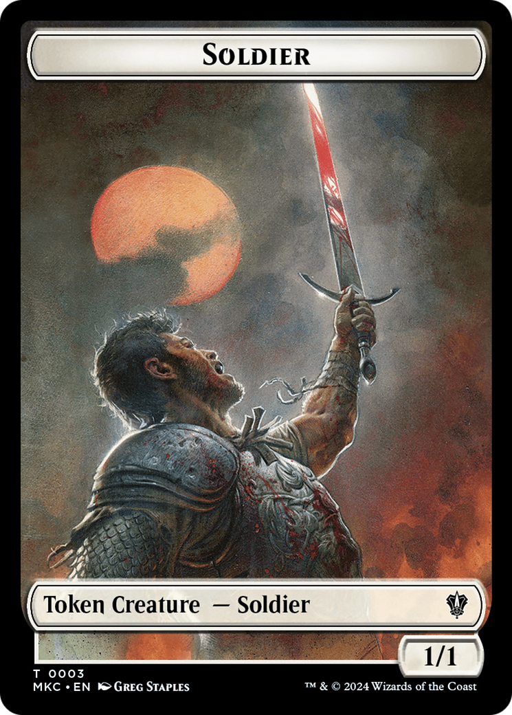 Soldier // Ogre Double-Sided Token [Tokens] Murders at Karlov Manor Commander Tokens MTG Single Magic: The Gathering