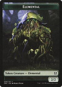 Elemental (008) // Elemental (010) Double-Sided Token [Tokens] Zendikar Rising Commander Tokens MTG Single Magic: The Gathering