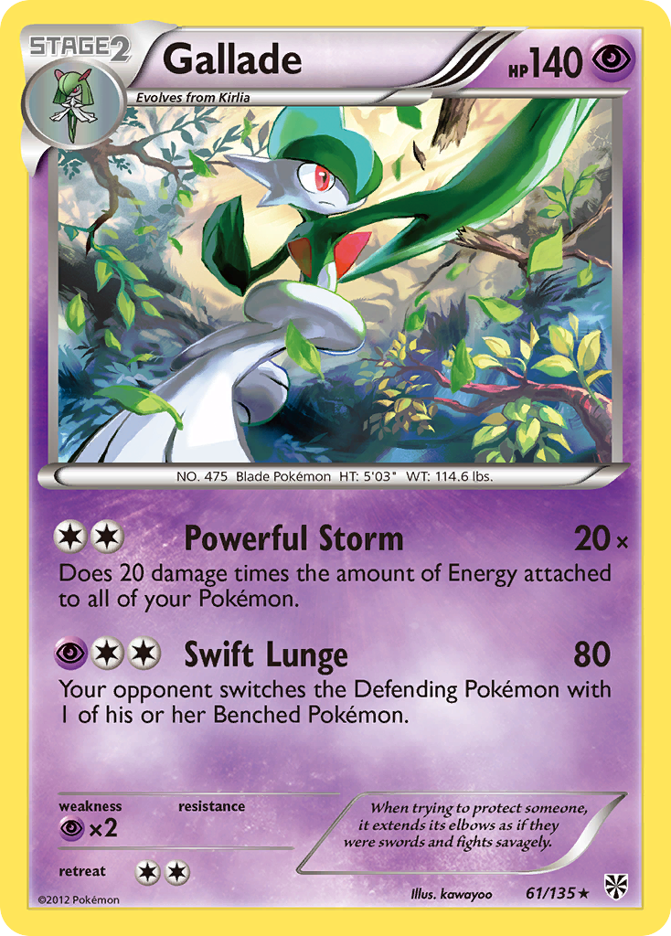 Gallade (61/135) [Black & White: Plasma Storm]