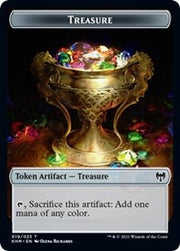Treasure // Zombie Berserker Double-Sided Token [Tokens] Kaldheim Tokens MTG Single Magic: The Gathering