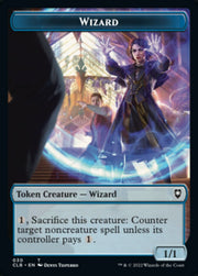 Kor Warrior // Wizard Double-Sided Token [Commander Legends: Battle for Baldur's Gate Tokens] MTG Single Magic: The Gathering   