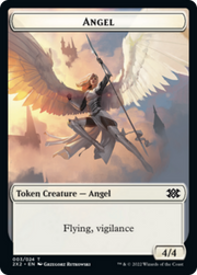 Drake // Angel Double-Sided Token [Tokens] Double Masters 2022 Tokens MTG Single Magic: The Gathering