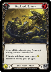 Breakneck Battery (Red) [WTR011-R] Alpha Print Rainbow Foil Flesh And Blood Single Flesh And Blood   