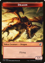Heart-Piercer Manticore // Dragon Double-Sided Token [Tokens] Commander 2019 Tokens MTG Single Magic: The Gathering