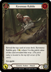 Ravenous Rabble (Blue) [ARC193-C] 1st Edition Normal Flesh And Blood Single Flesh And Blood   