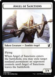 Angel of Sanctions // Horror Double-Sided Token [Tokens] Commander 2019 Tokens MTG Single Magic: The Gathering