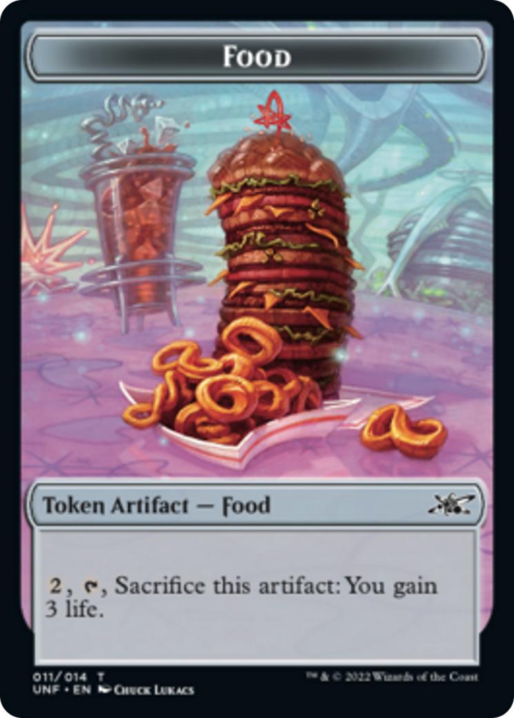 Clown Robot (002) // Food (011) Double-Sided Token [Tokens] Unfinity Tokens MTG Single Magic: The Gathering