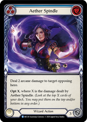 Aether Spindle (Blue) [ARC128] Unlimited Edition Normal Flesh And Blood Single Flesh And Blood   