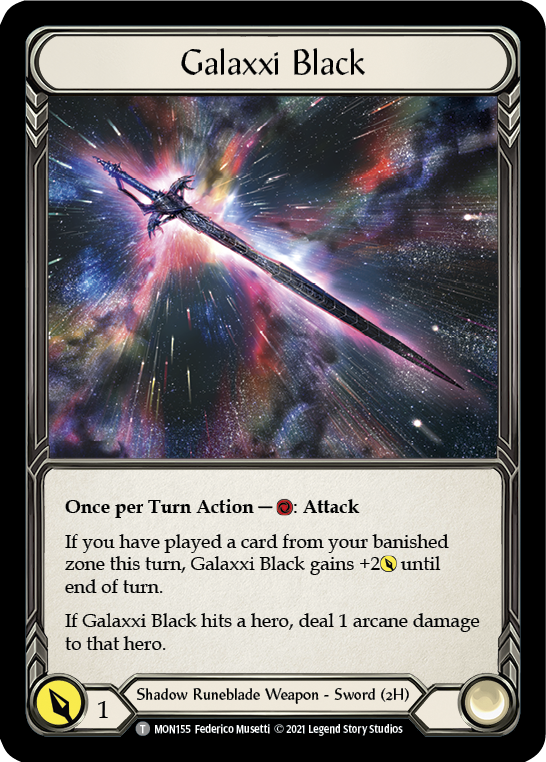 Soul Shackle // Galaxxi Black [MON186 // MON155] 1st Edition Normal Flesh And Blood Single Flesh And Blood   