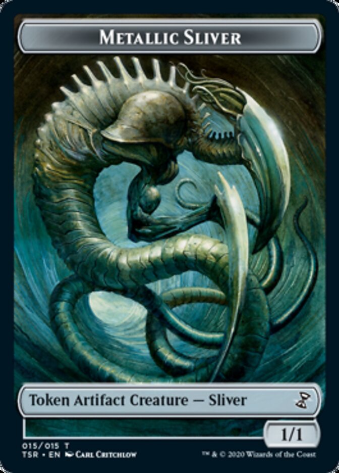 Metallic Sliver Token [Tokens] Time Spiral Remastered Tokens MTG Single Magic: The Gathering