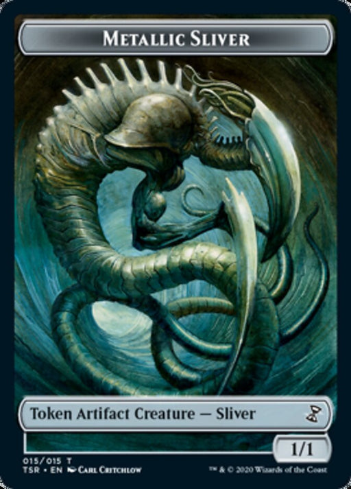 Metallic Sliver Token [Tokens] Time Spiral Remastered Tokens MTG Single Magic: The Gathering