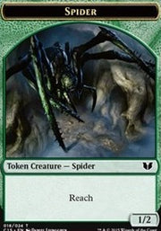 Spider // Dragon Double-Sided Token [Tokens] Commander 2015 Tokens MTG Single Magic: The Gathering