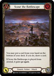 Scour the Battlescape (Blue) [WTR196] Unlimited Edition Rainbow Foil Flesh And Blood Single Flesh And Blood   