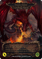 Invoke Dracona Optimai // Dracona Optimai (Marvel) [UPR006] (Uprising)  Cold Foil Flesh And Blood Single Flesh And Blood   