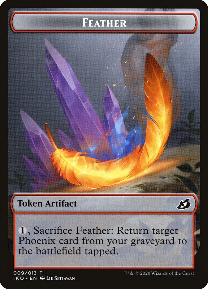 Feather Token [Ikoria: Lair of Behemoths Tokens] MTG Single Magic: The Gathering   