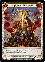 Figment of Protection // Aegis, Archangel of Protection (Marvel) [DTD007] (Dusk Till Dawn)  Cold Foil Flesh And Blood Single Flesh And Blood   