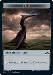 Clue // Wurm (030) Double-Sided Token [Tokens] Double Masters Tokens MTG Single Magic: The Gathering