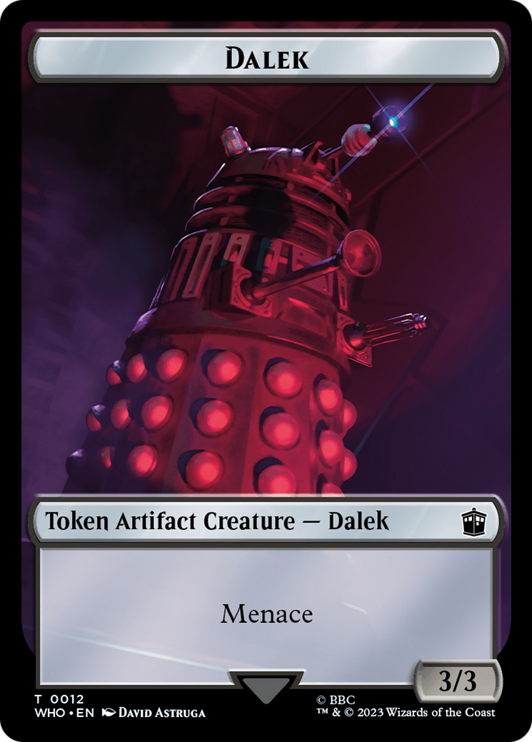 Dalek // Alien Salamander Double-Sided Token [Doctor Who Tokens] MTG Single Magic: The Gathering   