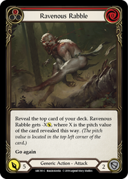 Ravenous Rabble (Red) [ARC191-C] 1st Edition Normal Flesh And Blood Single Flesh And Blood   
