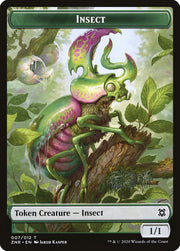 Cat // Insect Double-Sided Token [Tokens] Zendikar Rising Tokens MTG Single Magic: The Gathering