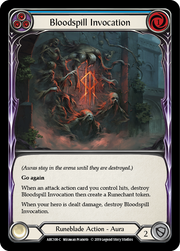 Bloodspill Invocation (Blue) [ARC108-C] 1st Edition Rainbow Foil Flesh And Blood Single Flesh And Blood   