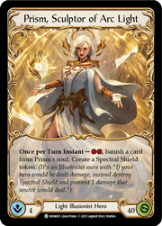 Prism // Prism, Sculptor of Arc Light [MON002 // MON001] 1st Edition Normal Flesh And Blood Single Flesh And Blood   