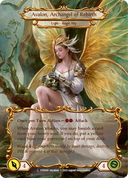 Figment of Rebirth // Avalon, Archangel of Rebirth (Marvel) [DTD009] (Dusk Till Dawn)  Cold Foil Flesh And Blood Single Flesh And Blood   