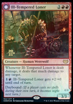 Ill-Tempered Loner (PRE-162) [Innistrad: Crimson Vow Promos] Foil MTG Single Wizards of the Coast