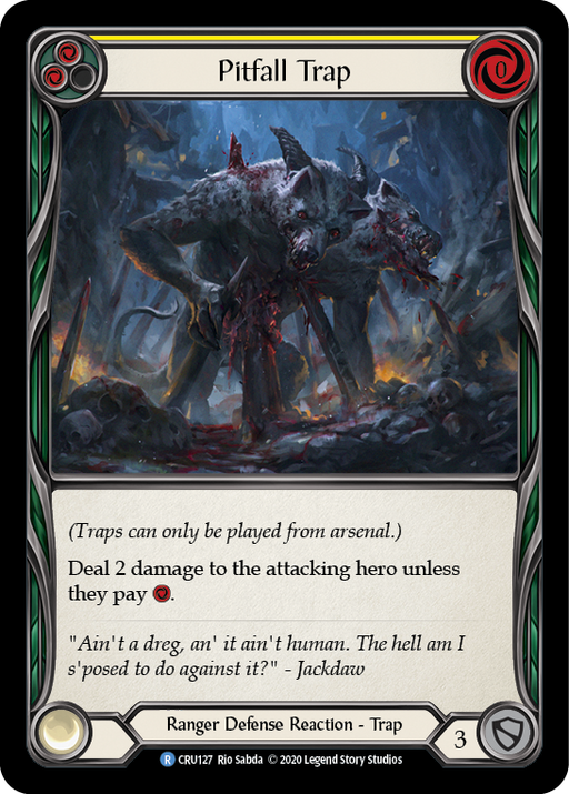 Pitfall Trap [CRU127] 1st Edition Normal Flesh And Blood Single Flesh And Blood   