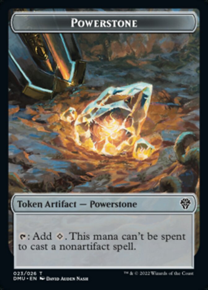 Saproling // Powerstone Double-Sided Token [Tokens] Dominaria United Tokens MTG Single Magic: The Gathering