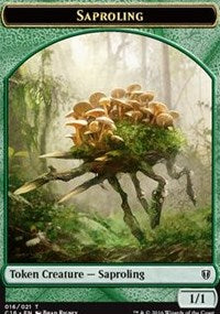 Saproling (016) // Saproling (017) Double-Sided Token [Tokens] Commander 2016 Tokens MTG Single Magic: The Gathering